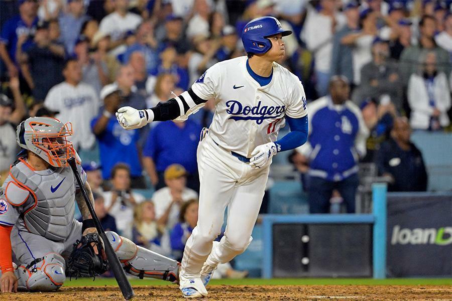 ドジャースメッツ戦に出場したドジャース・大谷翔平【写真：ロイター】