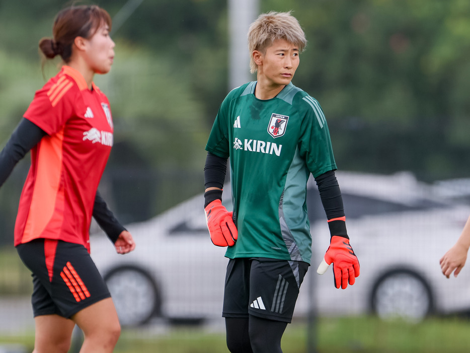 前日の練習に参加していたGK平尾知佳(Kaoru WATANABE/GEKISAKA)