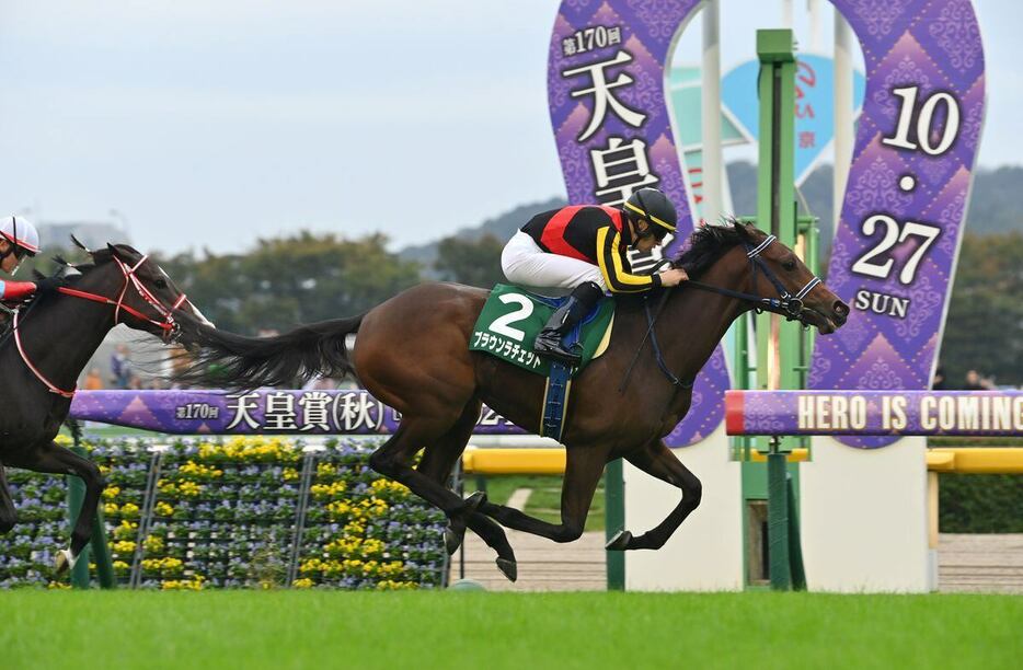 アルテミスSで重賞初制覇のブラウンラチェット　＝26日、東京競馬場（撮影・奈良武）