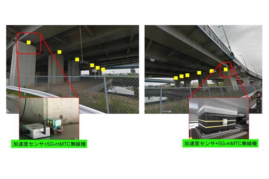 IoT（加速度センサー）による橋梁の健全性監視（画像：Wireless City Planning）