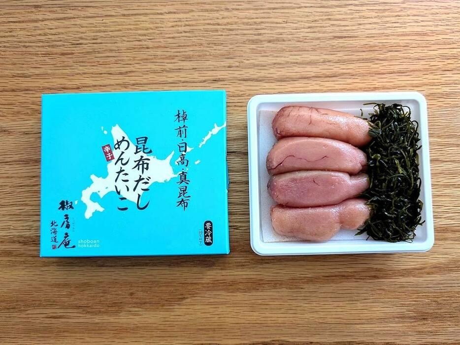 「昆布だしめんたいこ」80g家庭用1242円、140g2376円～