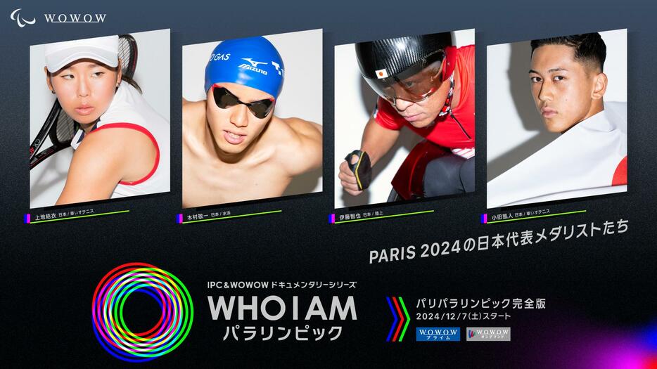 12月に放送・配信される「WHO I AM パラリンピック」新シーズンのメインビジュアル＝WOWOW提供