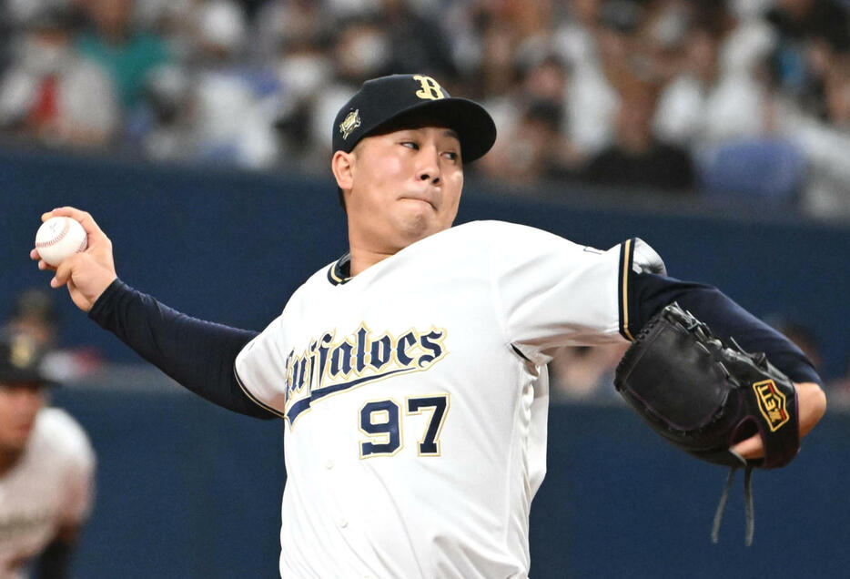 オリックス古田島成龍（2024年9月21日撮影）