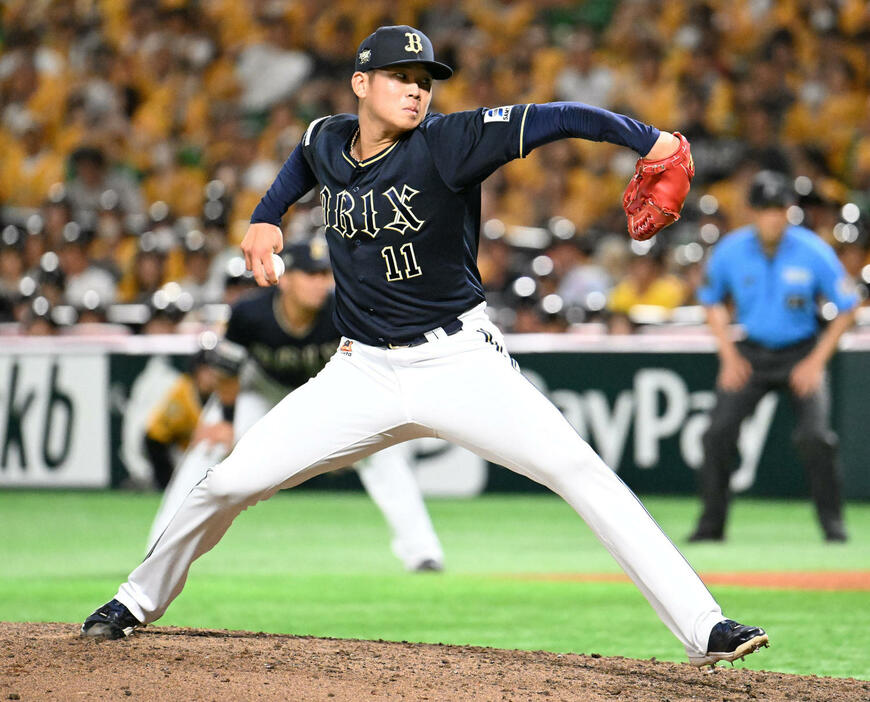 オリックス山下舜平大（2024年7月26日撮影）