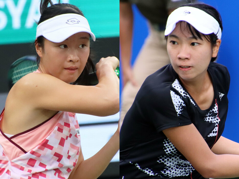 （左から）齋藤咲良と伊藤あおい[画像/tennis365.net]