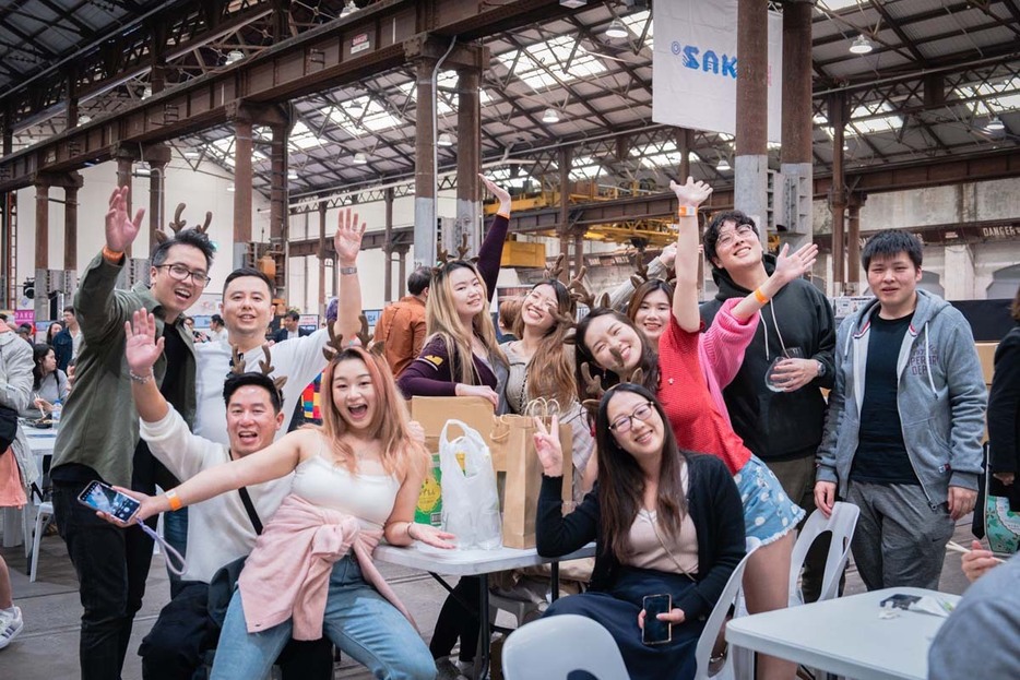 多民族国家オーストラリア・シドニーで、多くの人々が日本酒で一体化した。画像提供：Australian Sake Festival事務局