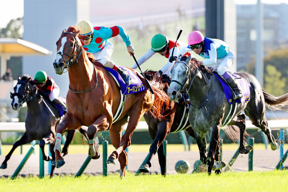 アーバンシック（左から２頭目）が鋭く抜け出しＧ１初制覇（カメラ・高橋　由二）