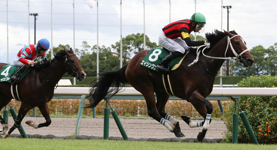 小倉2歳S・エイシンワンドと幸英明騎手 (C)スポニチ