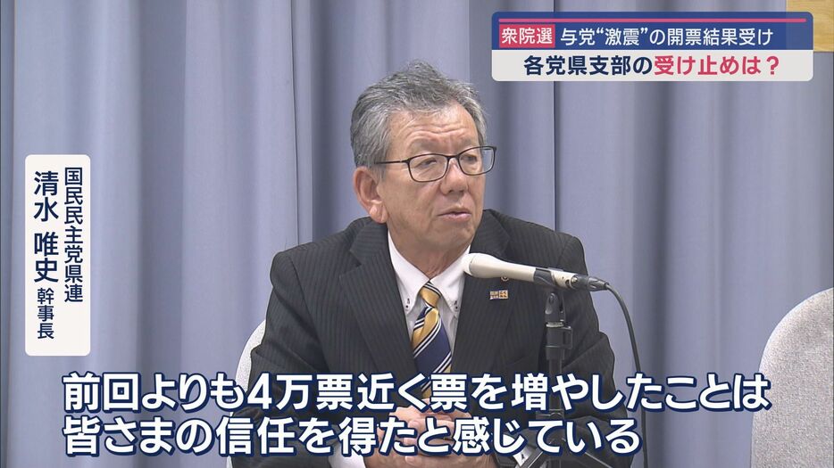 国民民主党静岡県連　清水唯史幹事長