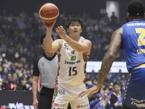 21得点を挙げた琉球の松脇圭志（写真は第1戦のもの）［写真］＝B.LEAGUE