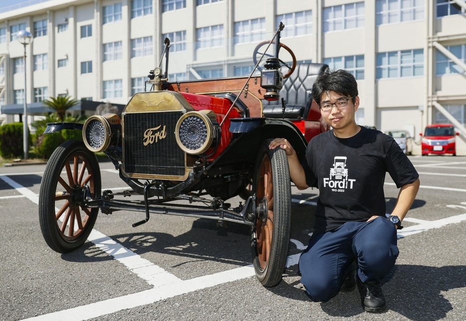 「T型フォード」をCFで集めた資金で修復した徳島工業短期大の三井悠豊さん2024年9月