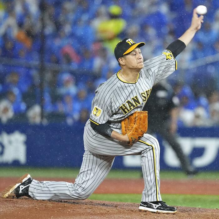 DeNA戦に先発した阪神・大竹＝横浜