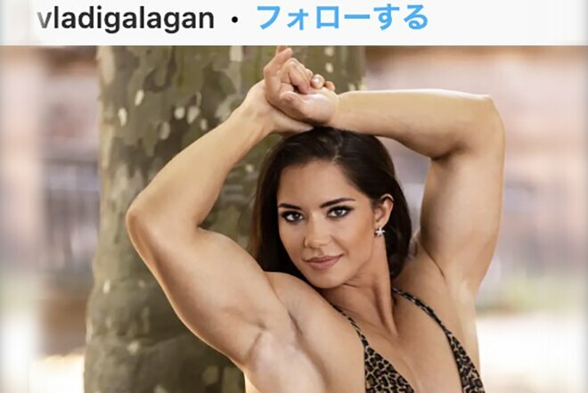 ケンダル・ジェンナーに激似小顔美女ビルダー、ウラジスラバ・ガラガン（＠vladigalaganより）