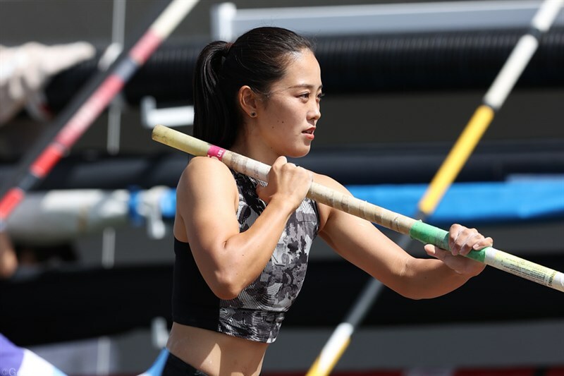 現役を引退した女子棒高跳の若園茜（写真は23年全日本実業団選手権）