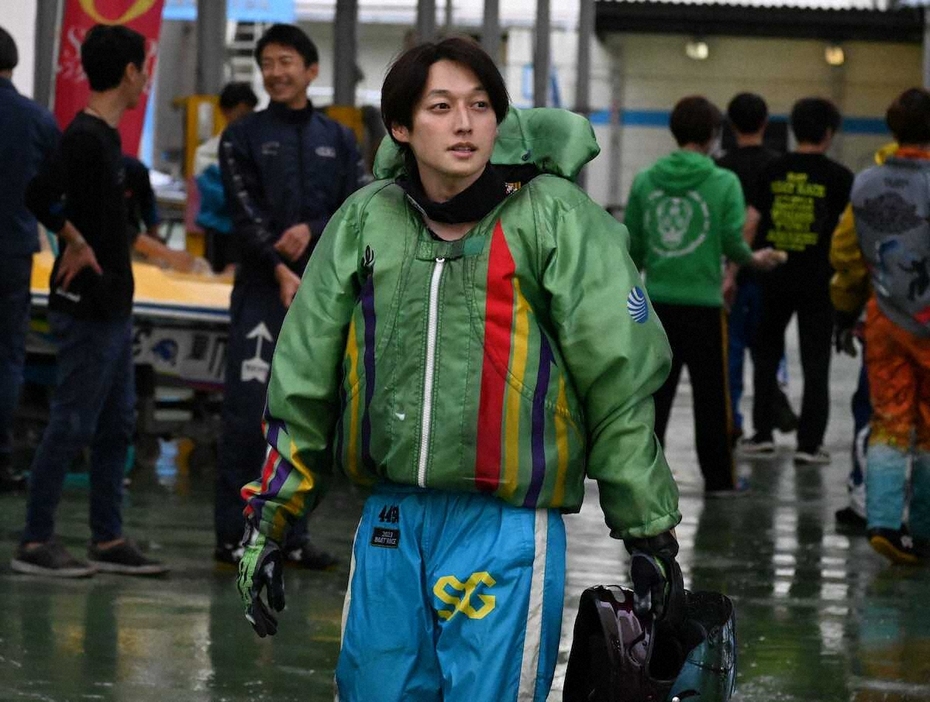 3日目を1、2着にまとめ、優勝戦1号艇を獲得した河合佑樹