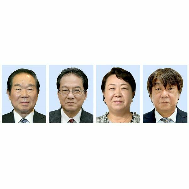 額賀福志郎氏、今村敏昭氏、川井宏子氏、大高伸一氏(左から)