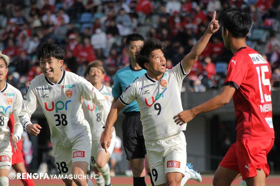 前節は熊本と引き分けたレノファ（写真提供＝レノファ山口FC）