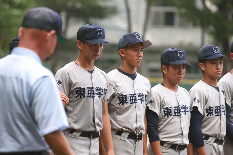 東亜学園ナイン　※写真は過去の取材より