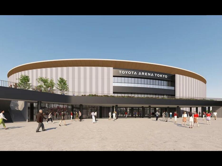 両クラブが共同利用する「TOYOTA ARENA TOKYO」の外観イメージ