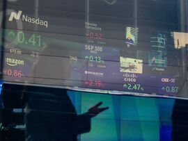 The Nasdaq MarketSite in New York. Photographer: Yuki Iwamura/Bloomberg