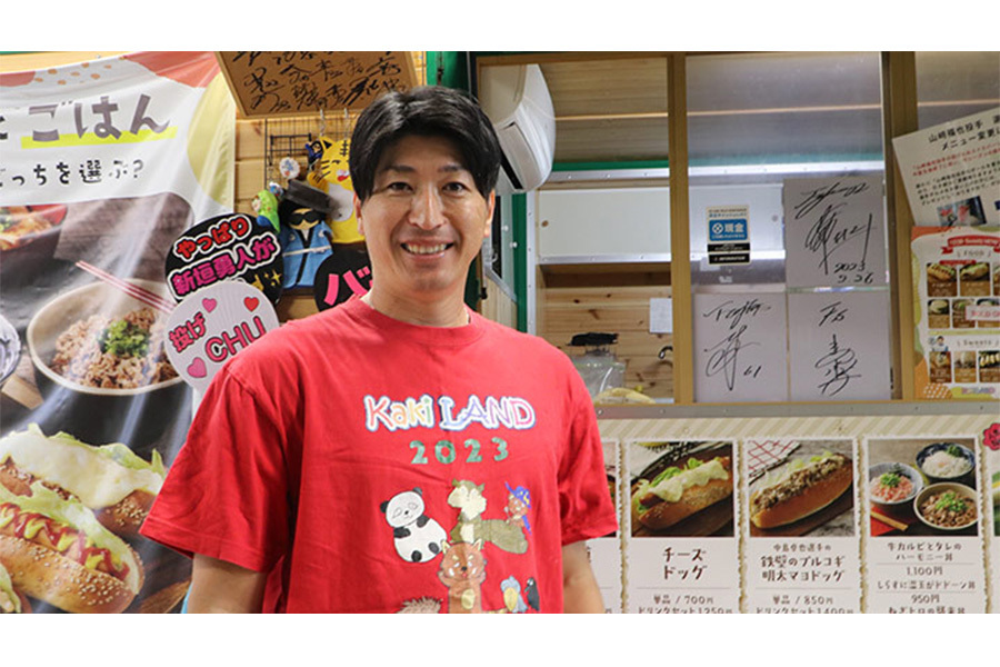 「KAKILAND」を出店元している元日本ハム・新垣勇人氏【写真：PLM】