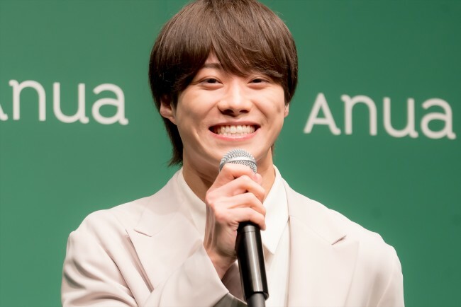 なにわ男子・大橋和也、「Anua」新CM発表会に登場