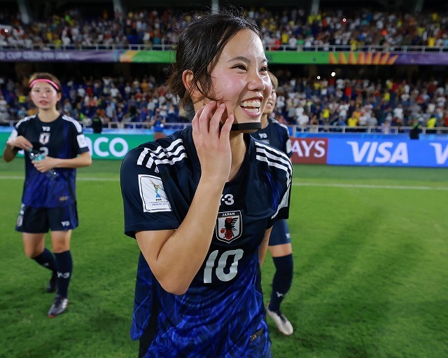 なでしこジャパンに初選出の松窪。（C）Getty Images