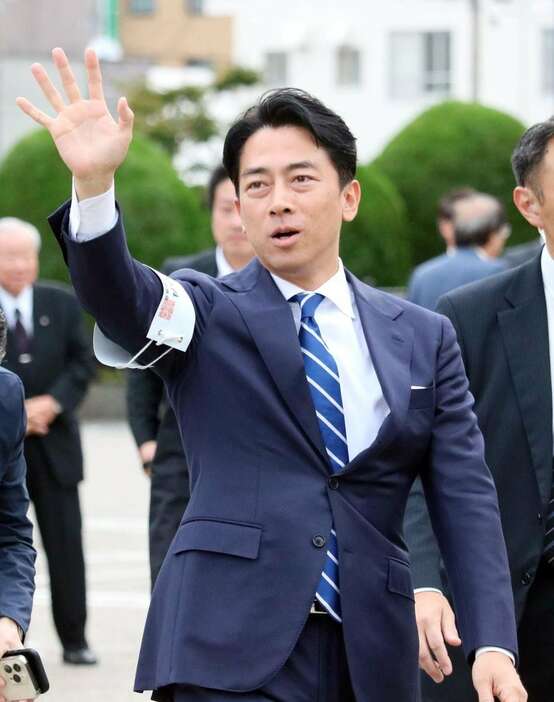 衆院選で自民党候補の応援に入る小泉進次郎選対委員長（竹之内秀介撮影）