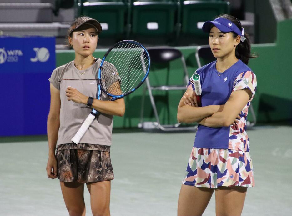 （左から）二宮真琴と日比野菜緒[画像/tennis365.net]