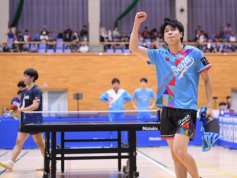 エースとしてチームを牽引した田中。決勝では1番で小野寺を下した