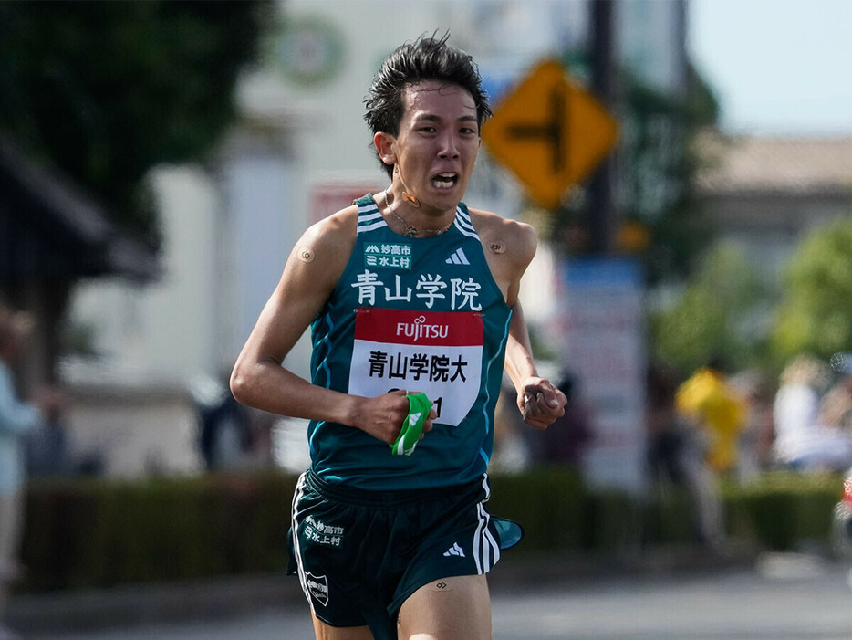 出雲駅伝１区区間賞の鶴川正也に、原晋監督からのさらなる期待がかかる　photo by SportsPressJP/AFLO