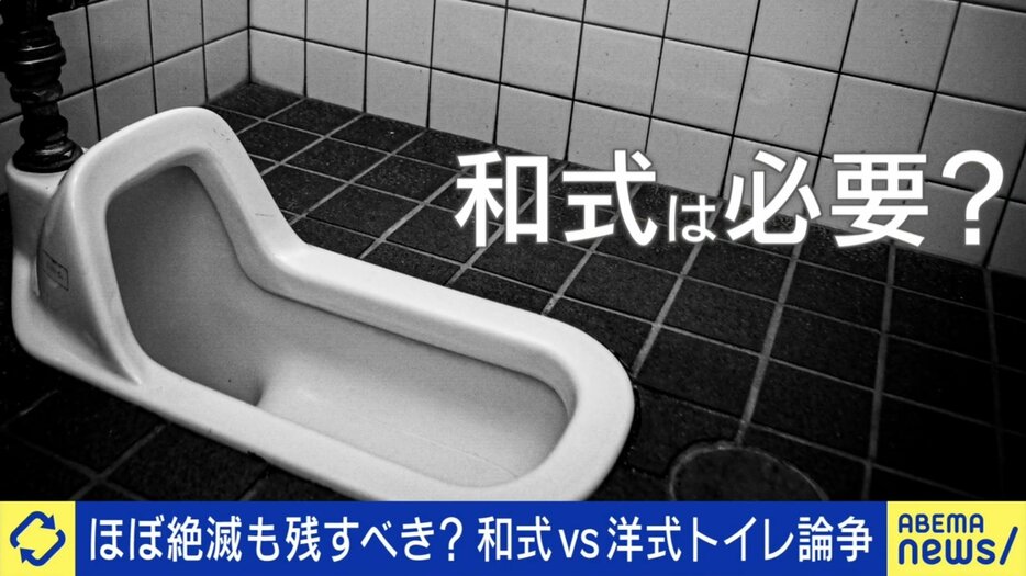 和式トイレってまだ必要？国内家庭の9割は洋式も、ひろゆき氏「海外では和式のやり方が絶対必要」しゃがみスタイルどう教える？ (ABEMA TIMES)  - Yahoo!ニュース