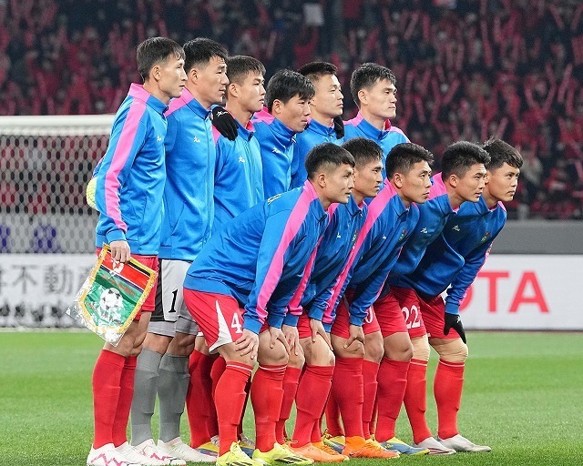 キルギスに０－１で敗戦の北朝鮮。（C）SOCCER DIGEST