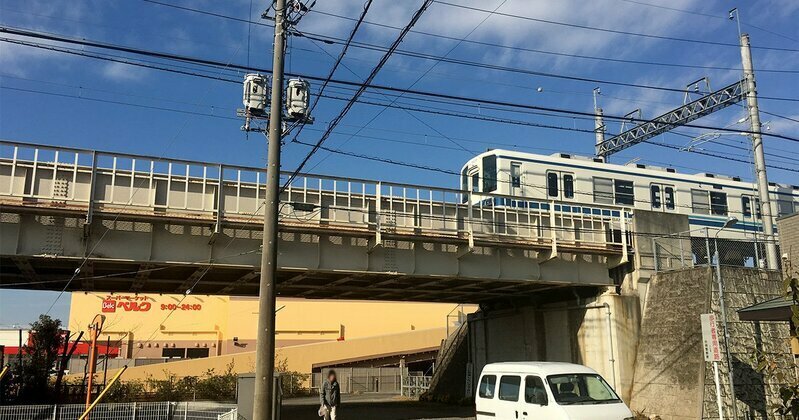 現在の東武野田線に今も残る武州鉄道の痕跡（筆者撮影）