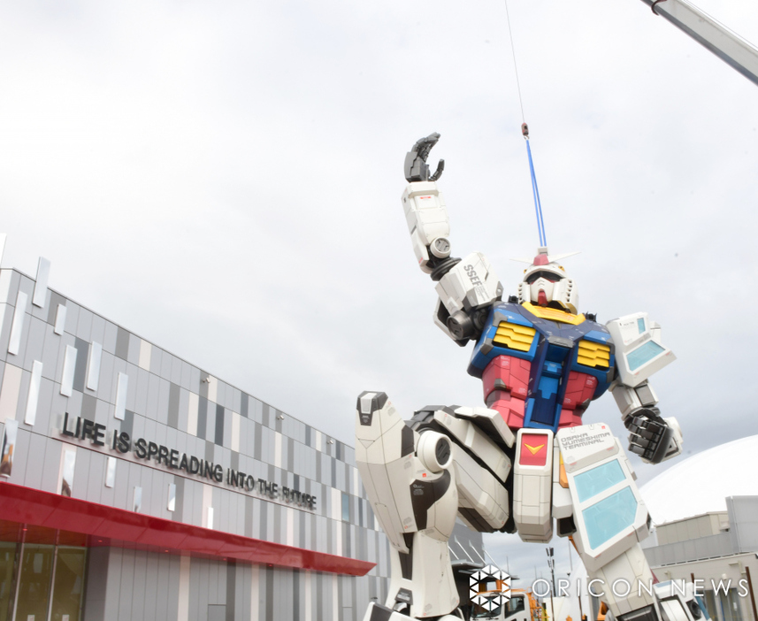 実物大ガンダム像「RX-78F00／E ガンダム」（C）ORICON NewS inc.