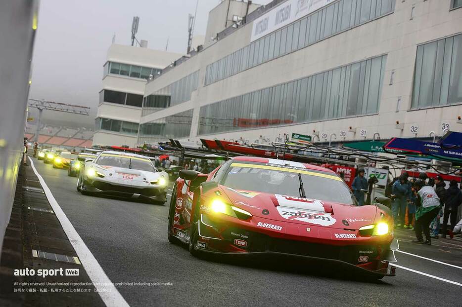 2024スーパーGT第7戦オートポリス　UNI-ROBO BLUEGRASS FERRARI（片山義章／ロベルト・メリ・ムンタン）