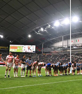 今年7月、札幌ドームでラグビー日本代表の試合が開催された時のようす