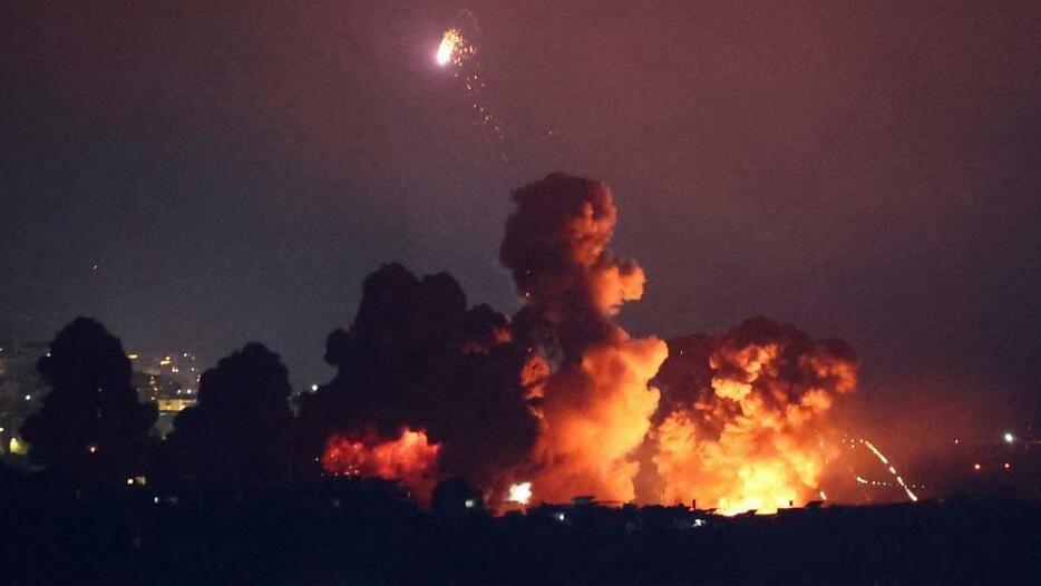 イスラエル軍、ベイルートを重ねて空爆　国際空港近くで大爆発