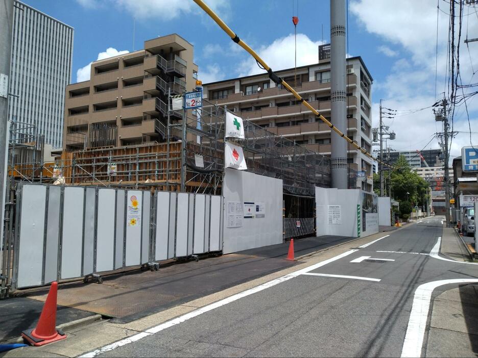 「グランドメゾン名古屋駅」現地東側（筆者撮影）