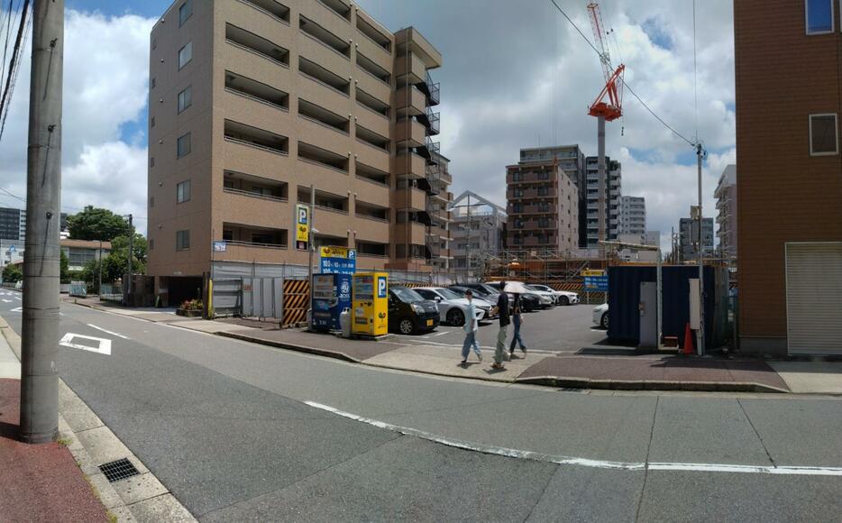 「グランドメゾン名古屋駅」現地西側（筆者撮影）