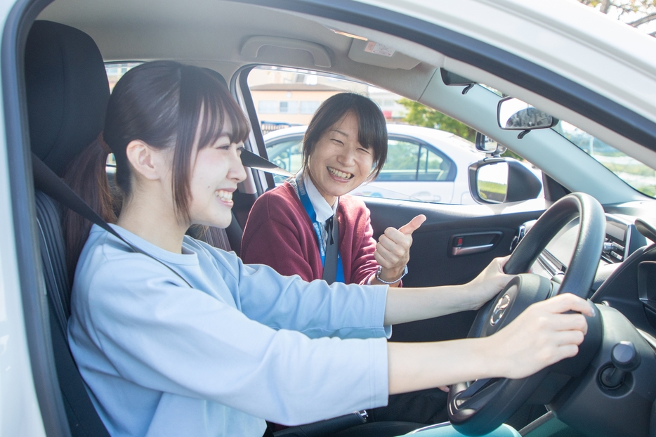 失敗しても小さなできたことを見つけて必ずほめる（写真提供／南部自動車学校）