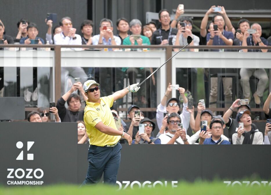 ４６位で大会を終えた松山英樹（カメラ・今西　淳）