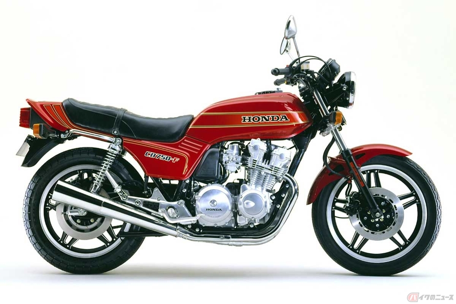 フロントフェンダーにもフィンを装備するホンダ「CB750F」（1981年のFB型）