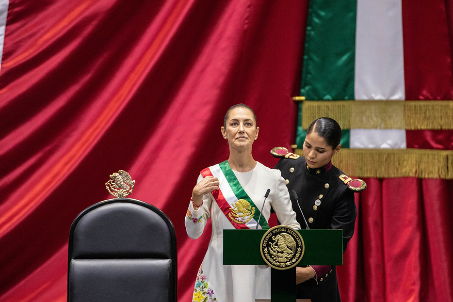 メキシコのクラウディア・シェインバウム大統領（Octavio Hoyos / Shutterstock.com）