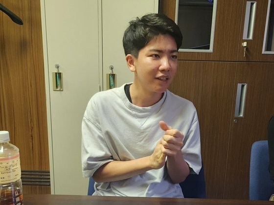 琉球大医学部に在学中の島袋さん（２３）。［写真　沖縄＝イ・フヨン記者］