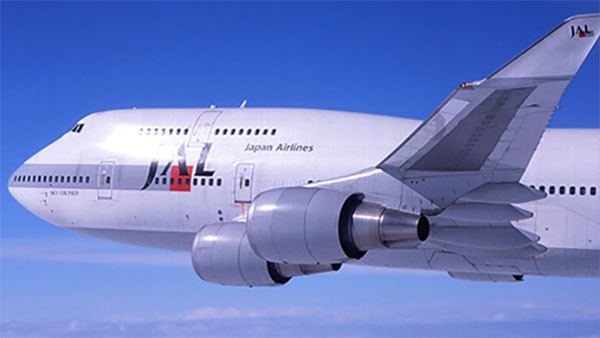 JALのボーイング747-400（画像：JAL）。