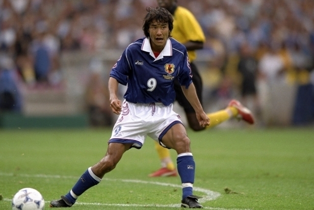 98年フランス大会で日本のW杯初ゴールを決めた中山。(C)Getty Images