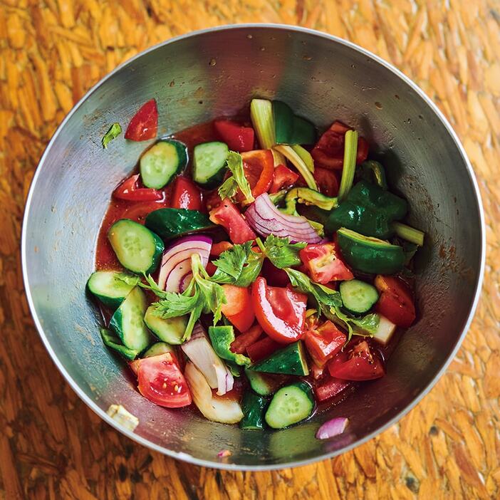 マリネした野菜はよく冷やすべし。準備は早めが吉！