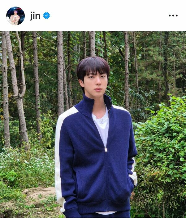 ＢＴＳ・ＪＩＮのインスタグラム（＠ｊｉｎ）より