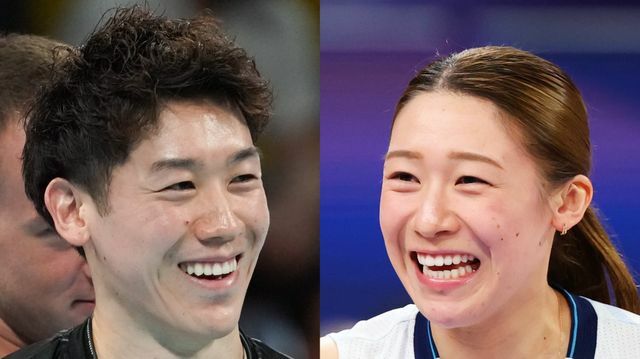 CM共演したバレーボール日本代表の石川祐希選手と石川真佑選手(写真：アフロ)(写真：YUTAKA/アフロスポーツ)